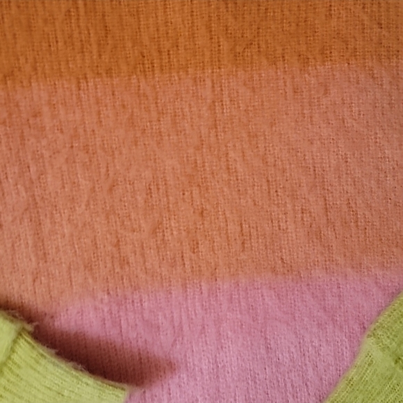 Free People Orange Autumn Sky Sweater Size M - Picture 6 of 8